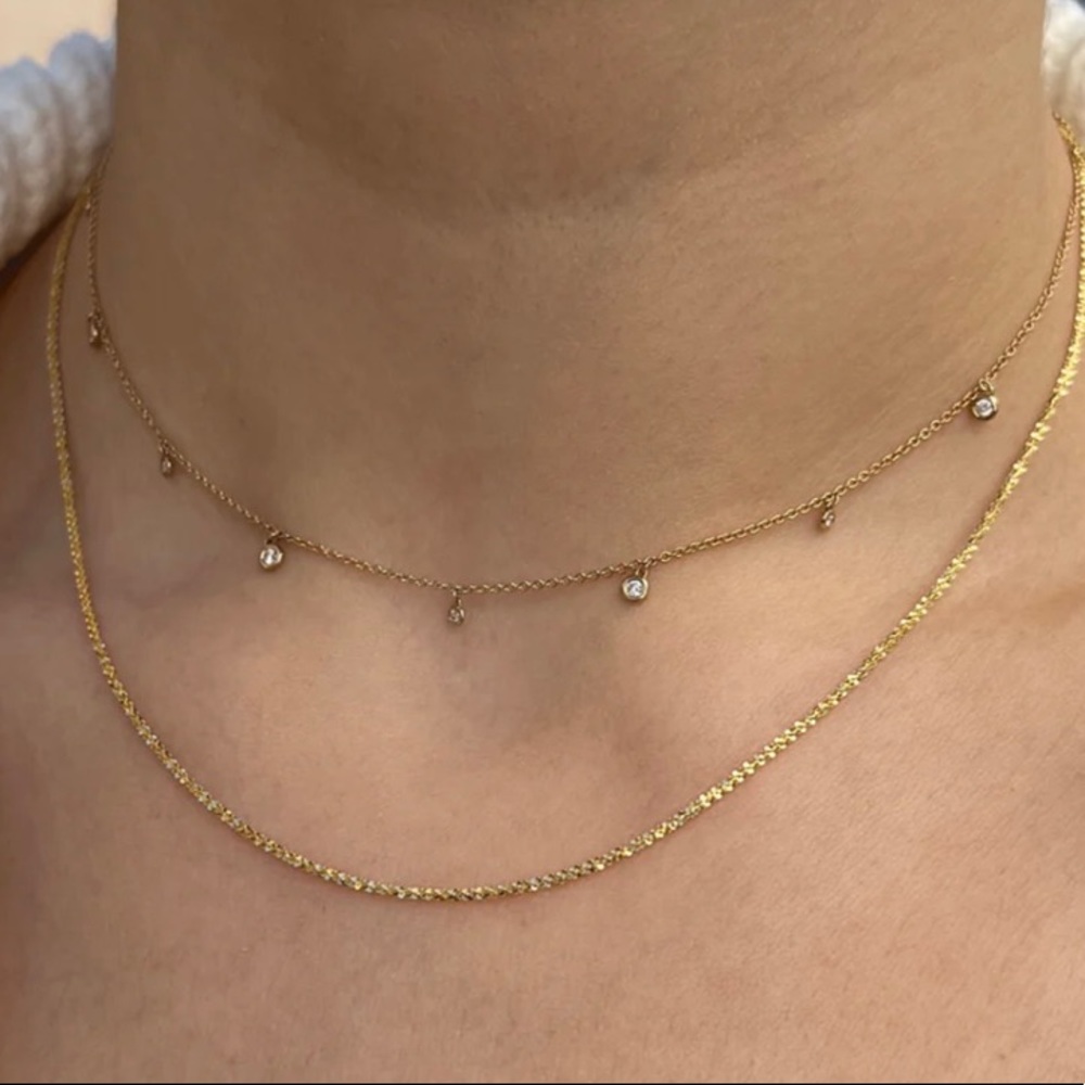 Glimmer chain necklace 
14k yellow gold - Picture 3 of 5